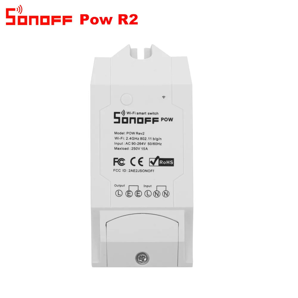Itead 3 шт./лот SONOFF POW R2 15A WiFi умный переключатель монитор энергопотребление умный дом Wi-Fi переключатель приложение контролируется работает с Alexa