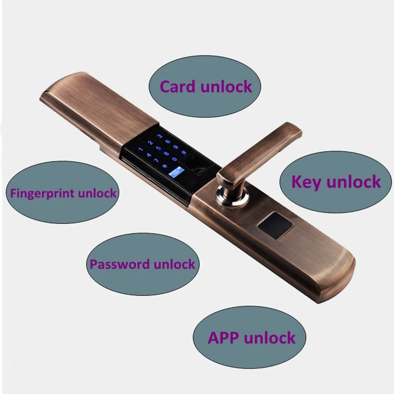 Цифровой Semicondu отпечатков пальцев Smart Lock электронные замок двери автоматический
