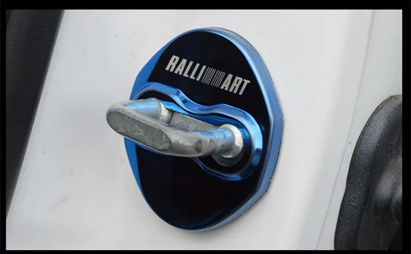 Чехол для дверного замка эмблемы автомобильного стайлинга чехол Mitsubishi Lancer 10 RalliArt