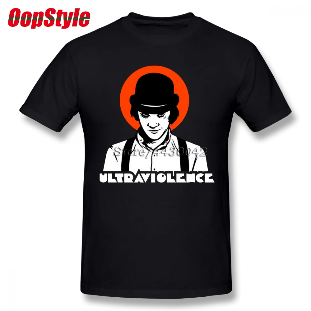 Мужская оранжевая футболка Стэнли Кубрика хлопковая Футболка больших размеров