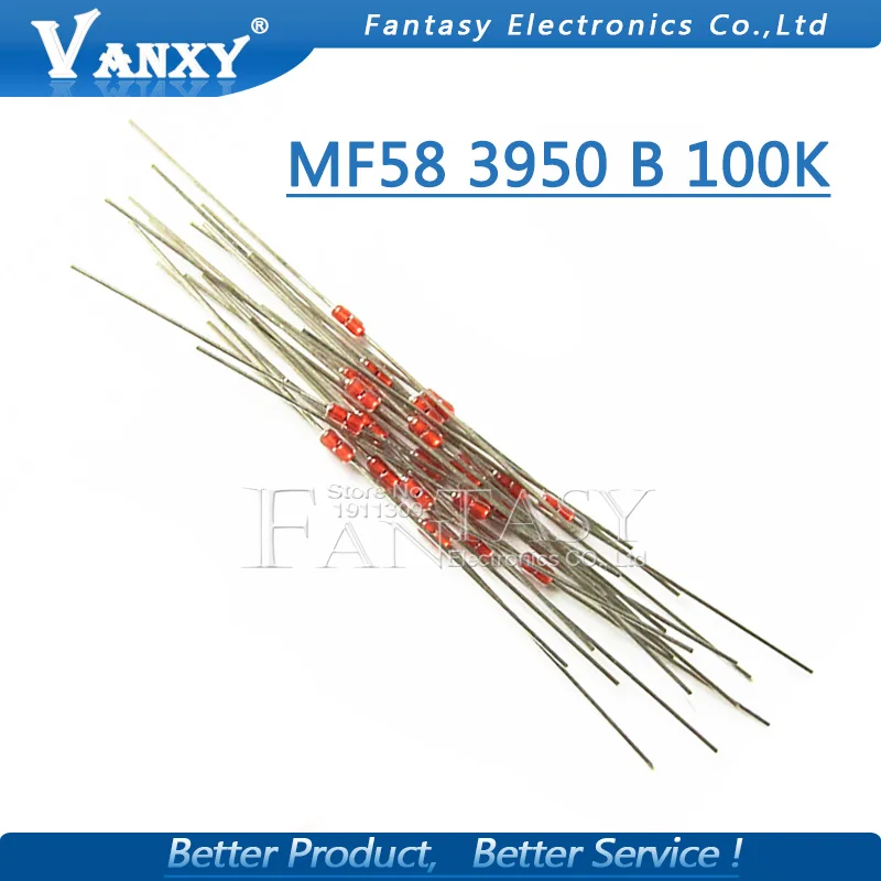 20 шт тепловой резистор NTC MF58 3950 B 100K ohm 5%|100k ohm|ntc mf58thermal resistor |