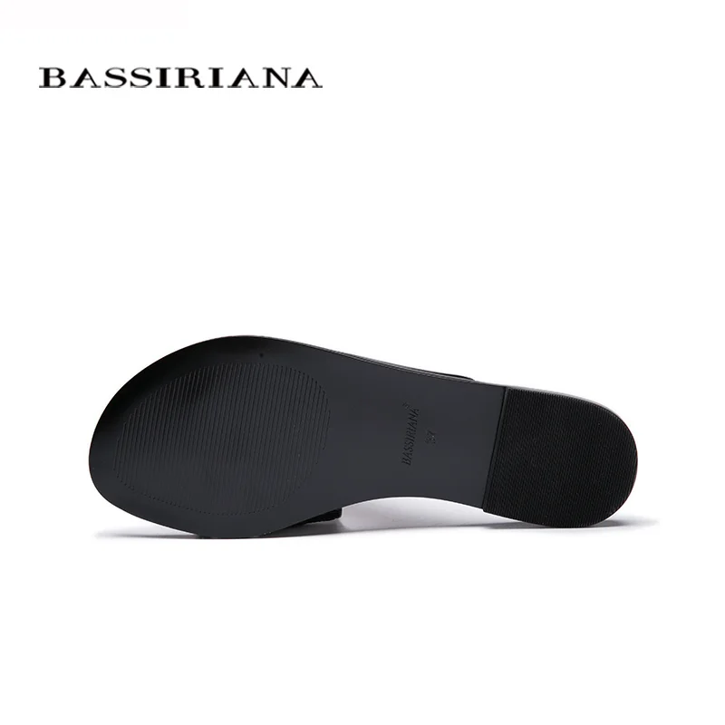 Shoes woman genuine leather Summer 2017 Red Black White patent Outside slippers sandals 35-41 Free shipping BASSIRIANA | Обувь