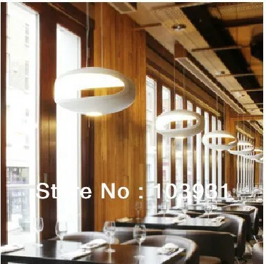 Free shipping Dia 56cm polycarbonate.+metal Foscarini - Luca Nichetto white O Space Light | Лампы и освещение