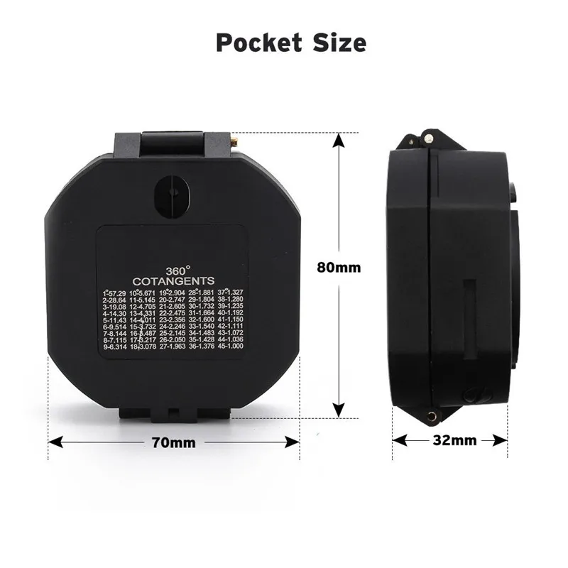 Профессиональный геологический Компас для походов на свежем воздухе военный