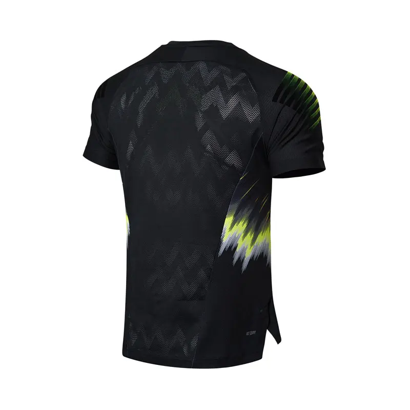 Li Ning Мужская футболка для бадминтона на сухой дышащей комфортной национальной