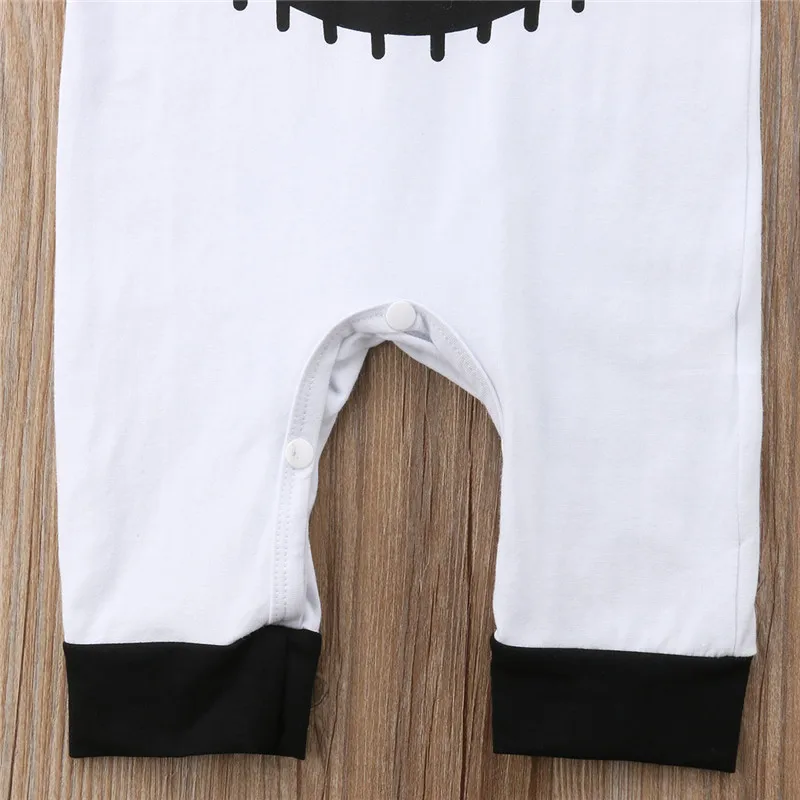 Комбинезон с капюшоном для новорожденных мальчиков и девочек черный|Ромперы| |