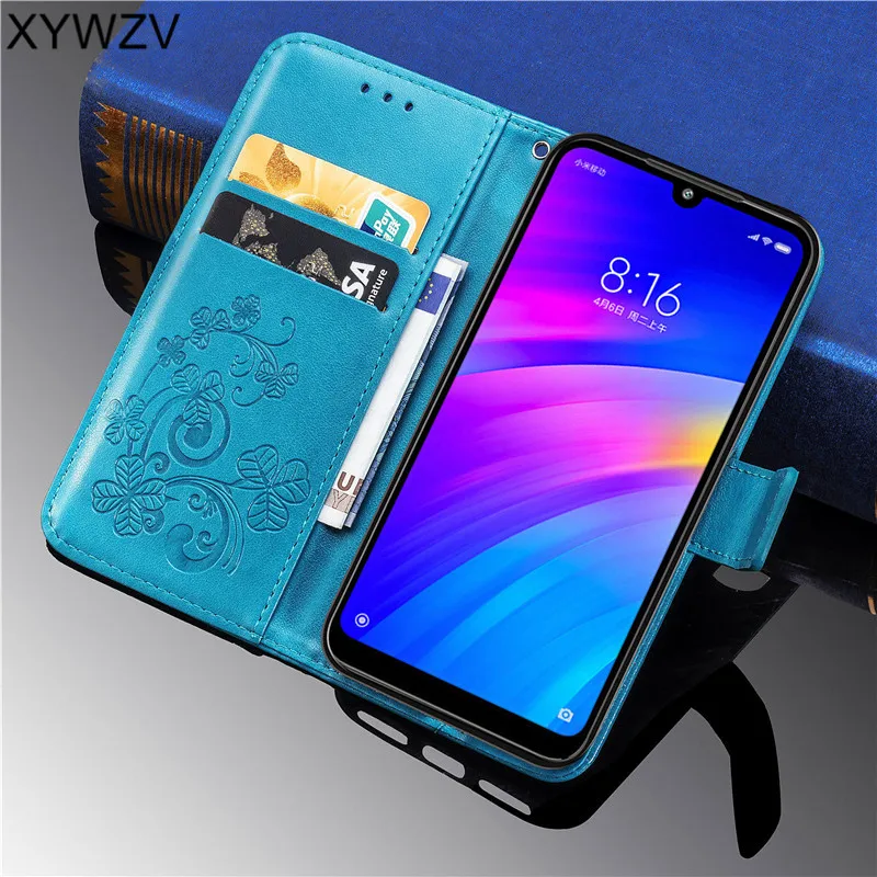 Xiaomi Redmi 7 чехол роскошный чехол из ПУ кожи чехол-книжка для телефона с кошельком для Xiaomi Redmi 7A задняя крышка для Xiaomi Redmi 7 с держателем для карт чехол