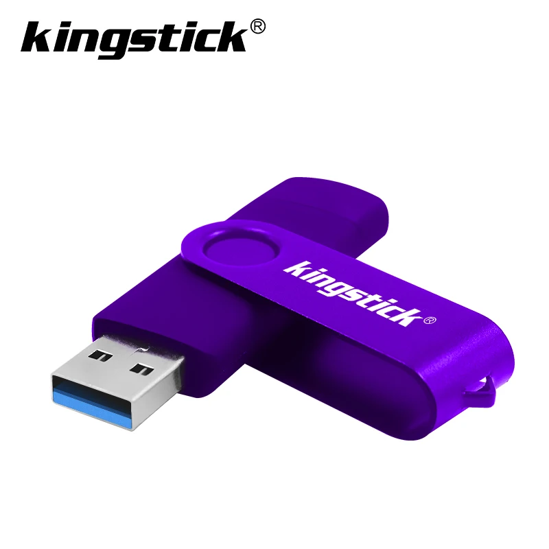 purple USB 3,0 карта памяти OTG металлический usb флеш-накопитель 16 ГБ 32 ГБ 64 ГБ флеш-накопитель usb Реальная емкость cle usb для телефона Android - Цвет: purple