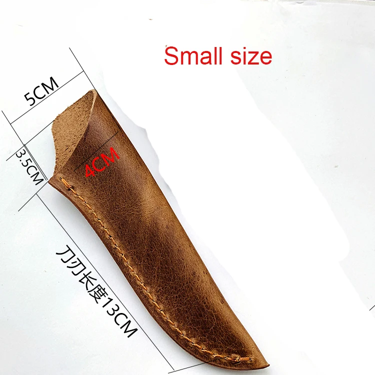size 1 2 размера яловая кожа шеф-повара фрукты прямые ножны для ножа оболочка - Цвет: size 1