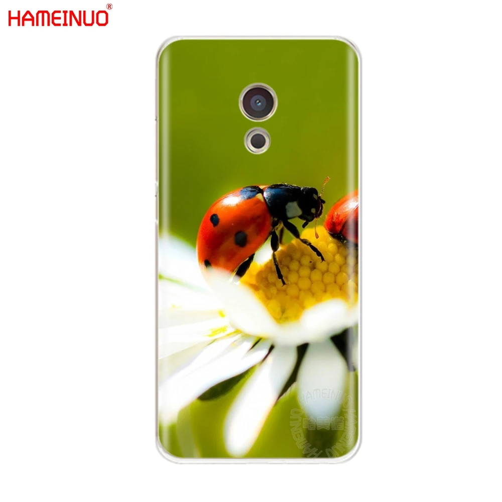 HAMEINUO четыре листа Божья коровка чехол с маргаритками для телефона Meizu M6 M5 M5S M2 M3 M3S