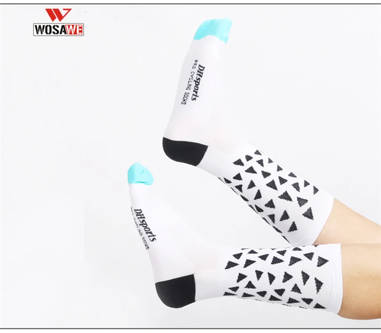 WOSAWE спортивные носки для велосипедистов до колена Компрессионные