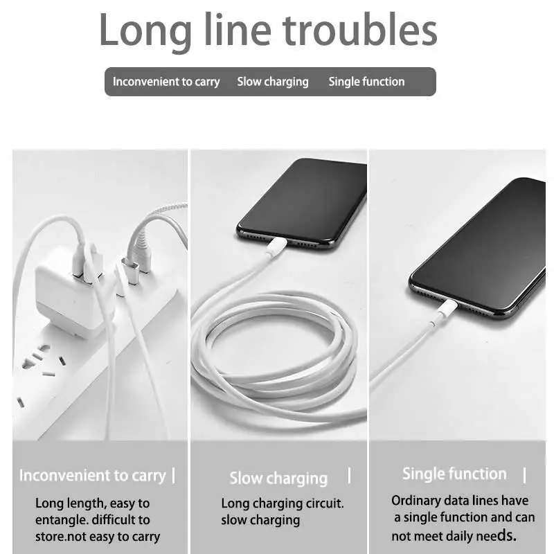 Мульти usb зарядный кабель для huawei samsung 3 в 1 брелок короткий зарядный кабель для xiaomi type-c micro usb портативный зарядный кабель