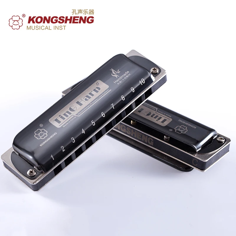 Высококачественная гармоника KONGSHENG с 10 отверстиями диатоническая гармошка цвет