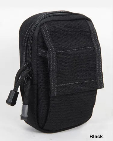 Black ROCOTACTICAL EDC Военная уличная спортивная поясная сумка Cordura нейлоновые американские армейские рюкзаки для бега MOLLE военный стиль спортивный Чехол - Цвет: Black