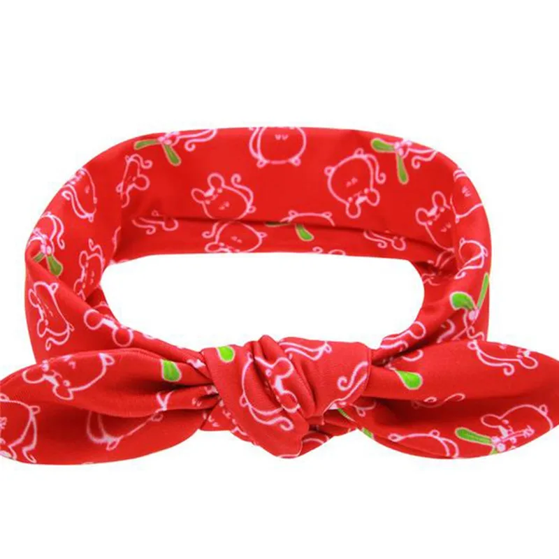 6 Цвета Хэллоуин бантик в виде кроличьих ушек и бантом мягкой принтованной