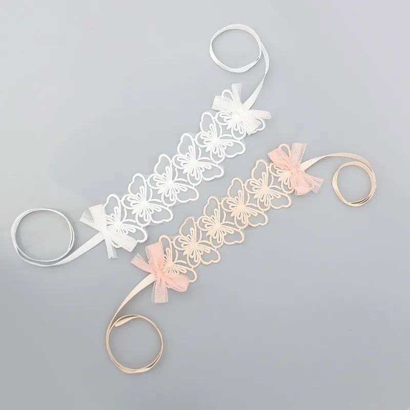 Handmade Lace Butterfly Headbands Hair Band For Newborn Baby Children Girls Accessories Headwraps | Детская одежда и обувь