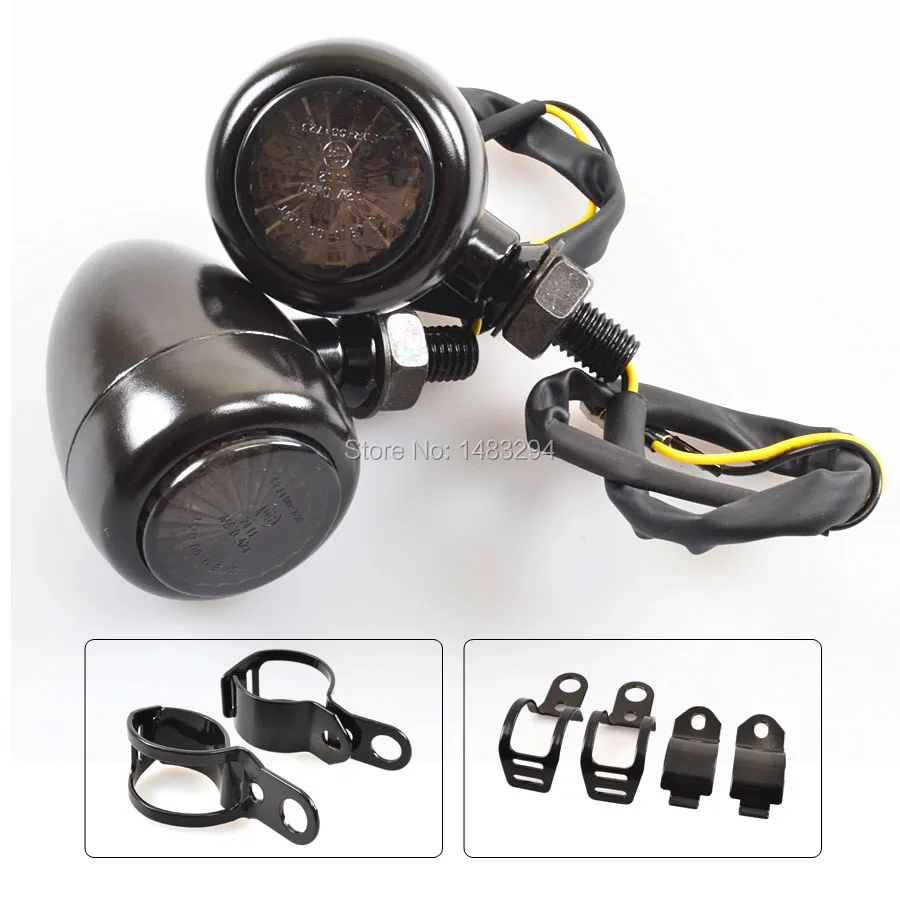 Черная пуля стальной корпус дымовой линзы светодиодный индикатор Янтарный