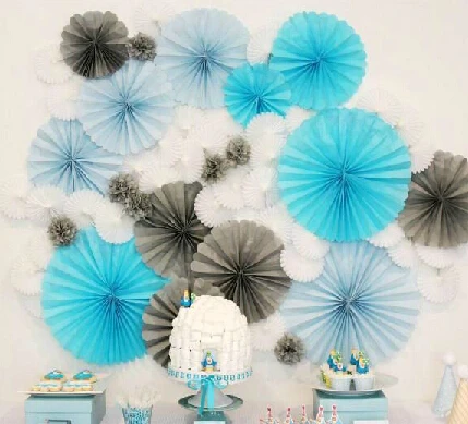 Бумажный вентилятор versioin 30 см 50 шт./лот|flower craft|centerpiece flowerpaper flower crafts |