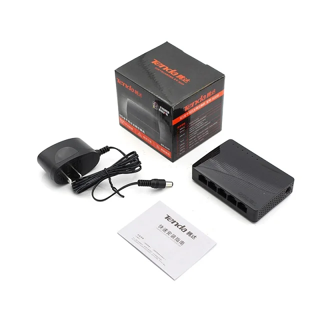 Tenda SG105 сетевой гигабитный коммутатор с 5 портами 10/100/1000 Мбит/с быстрый Ethernet коммутатор Lan концентратор полный/полудуплексный обмен для дома - Цвет: with box