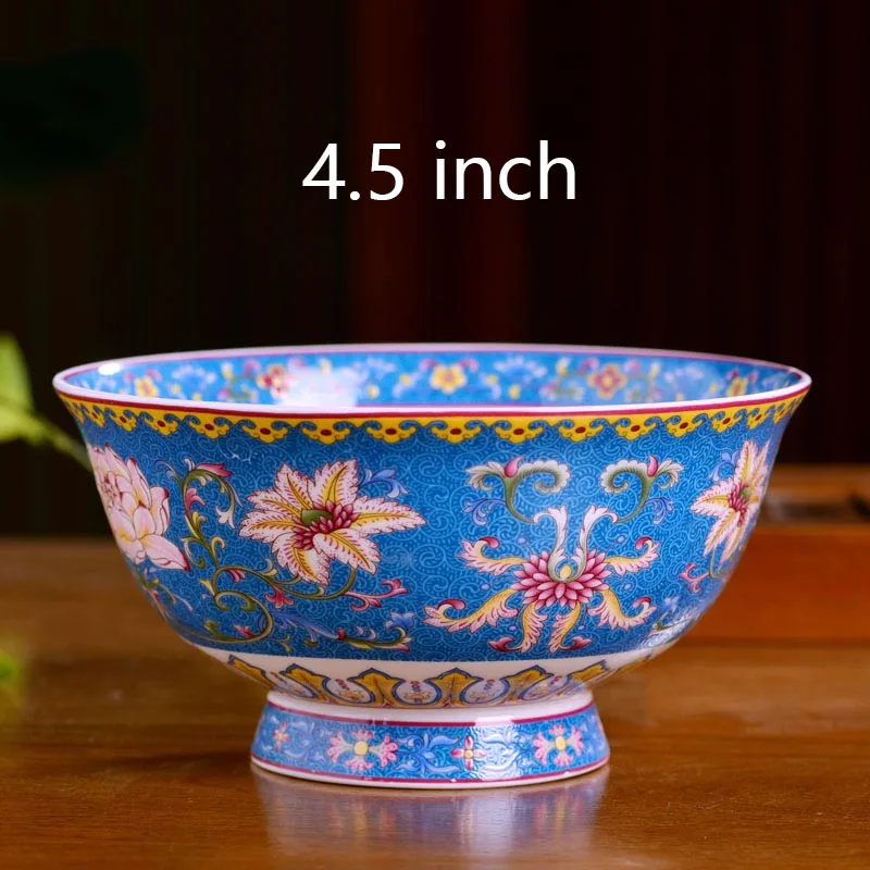 N 4,5 дюймов Цзиндэчжэнь Ramen чаша керамическая из костяного фарфора рисовые суповые чаши контейнер домашняя кухня столовая посуда Аксессуары для посуды ремесла - Цвет: N