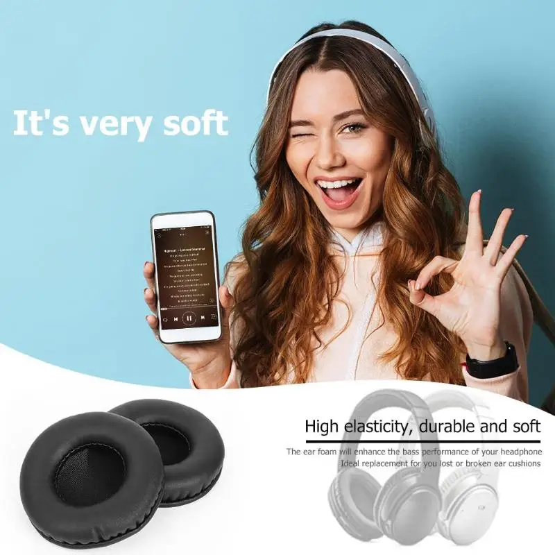 1 пара Замена подушечки для наушников для подушек наушники для sony MDR V55 MDR V500 MDR 7502 и аудиотехника ATH WS99 WS70 WS77