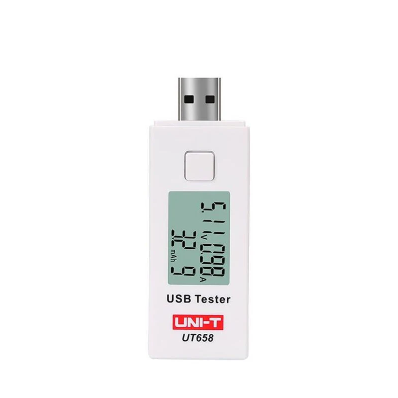 UNI-T UT658 USB Тестер Вольтметр Амперметр цифровой ЖК-дисплей Напряжение монитор измеритель тока Емкость тестер 9 в 3 А с подсветкой