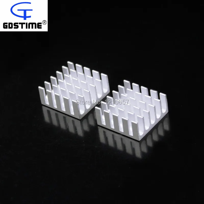 200 шт. 22x22x10 мм Серебристые алюминиевые радиаторы IC Chip Cooler Cooling Heatsink|cooling heatsink|heat