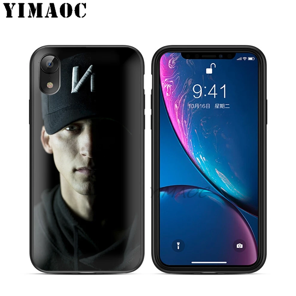 YIMAOC NF рэпер певец поп Мягкий ТПУ Черный силиконовый чехол для iPhone X или 10 8 7 6 6S Plus 5