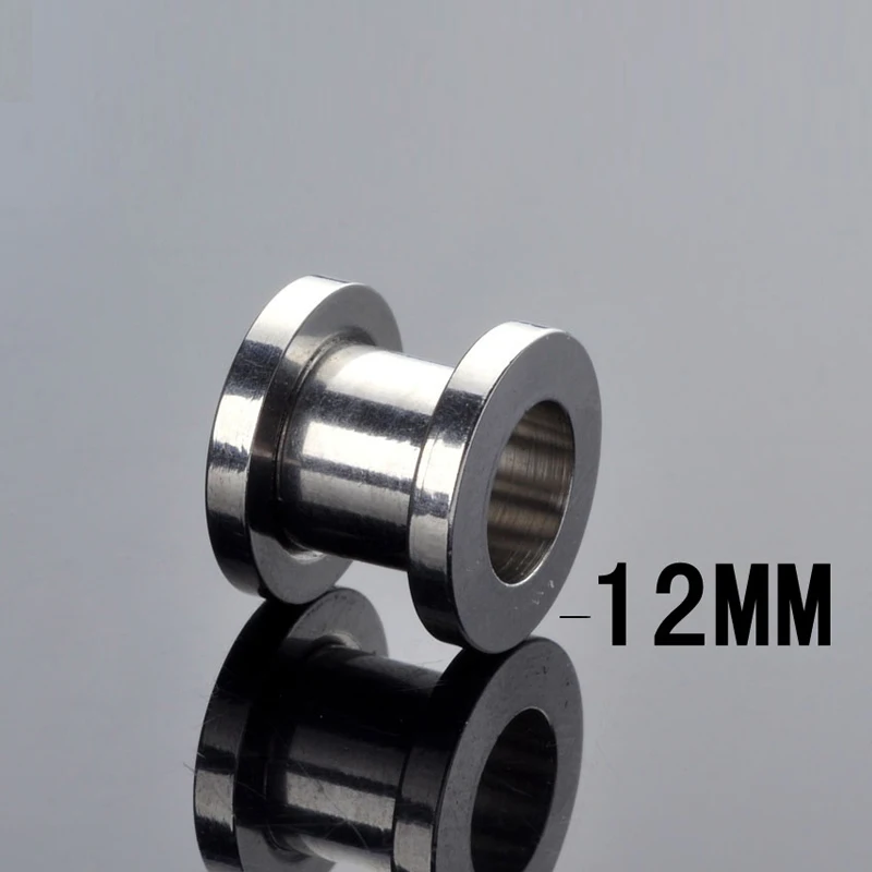 2 шт. в стиле панк Нержавеющая сталь ушной тунель штекер Комплект Носилки тоннель