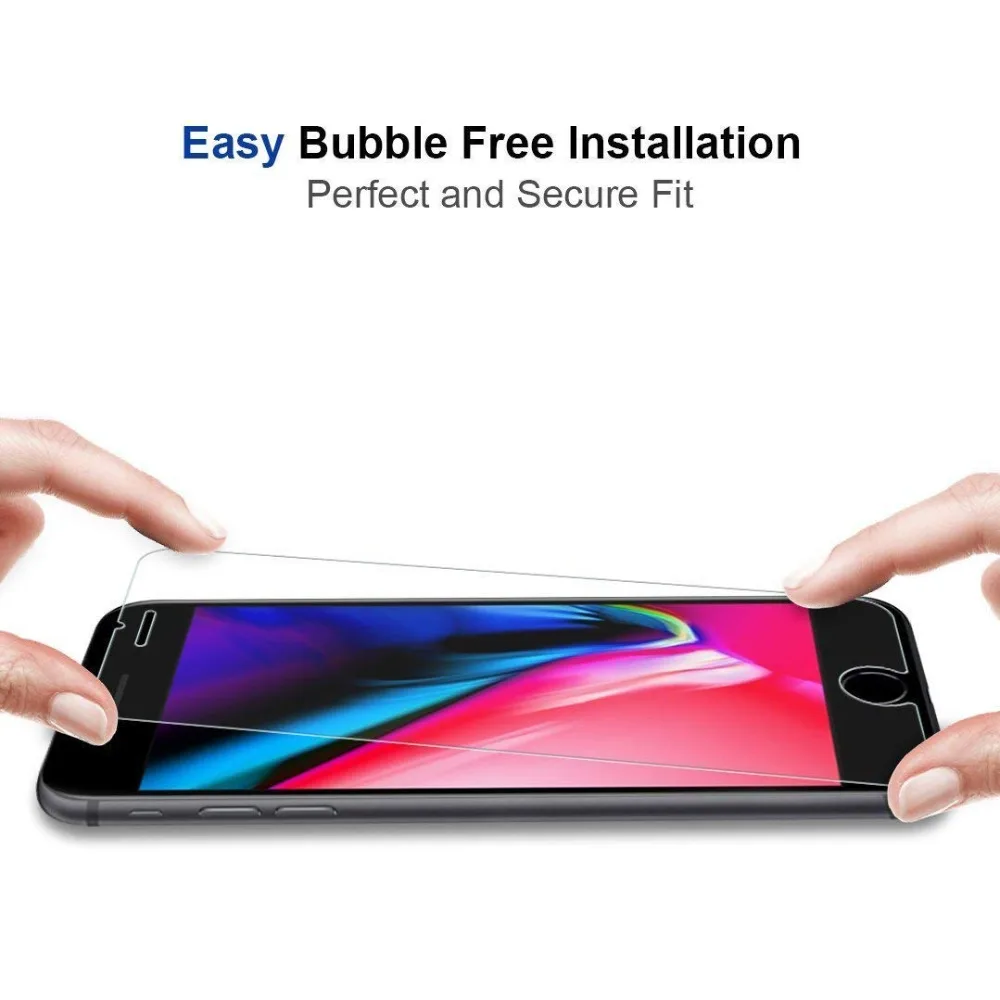 2.5D 9H защита из закаленного стекла для iPhone 5 5S 5C SE 7 6 6S 8 PLUS X XS Max XR экранный