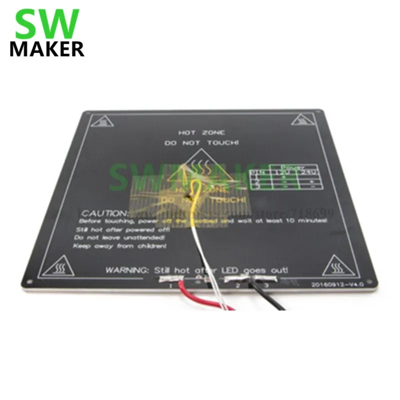 SWMAKER MK3 с подогревом сборки плиты кровать Подогревом Комплект для Wanhao Duplicator