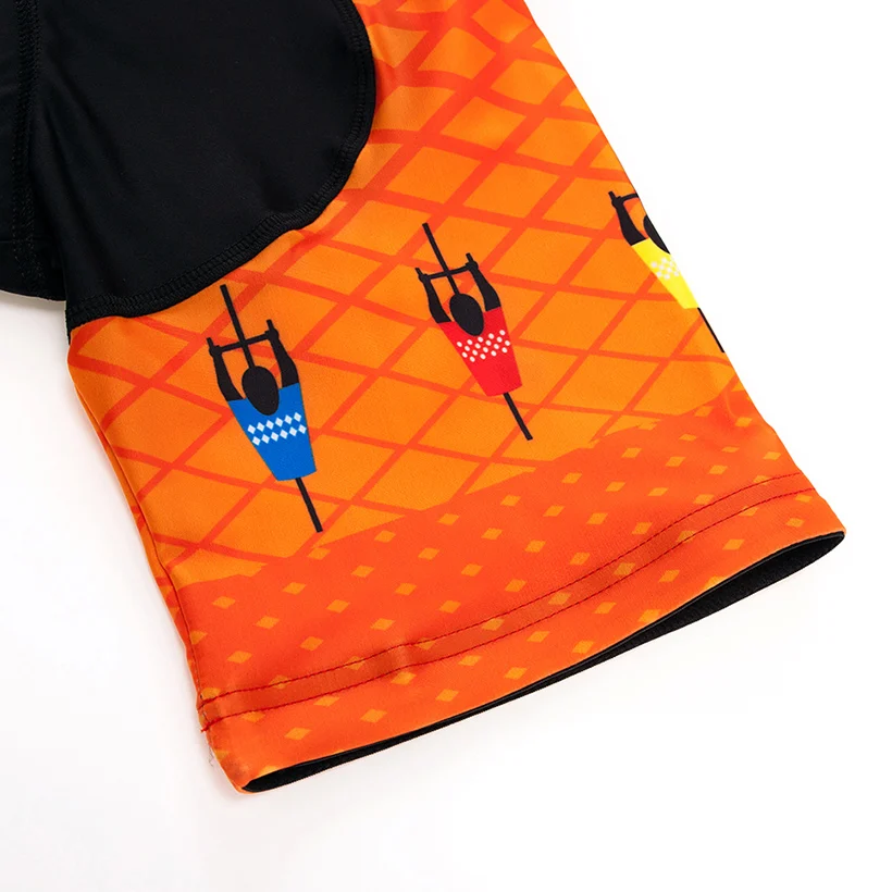 2022 Summer Orange Cycling Jersey Set MTB Bicycle Clothing Bike Clothes Top Wear ropa ciclismo Mens Short Maillot Culotte Suit | Спорт и