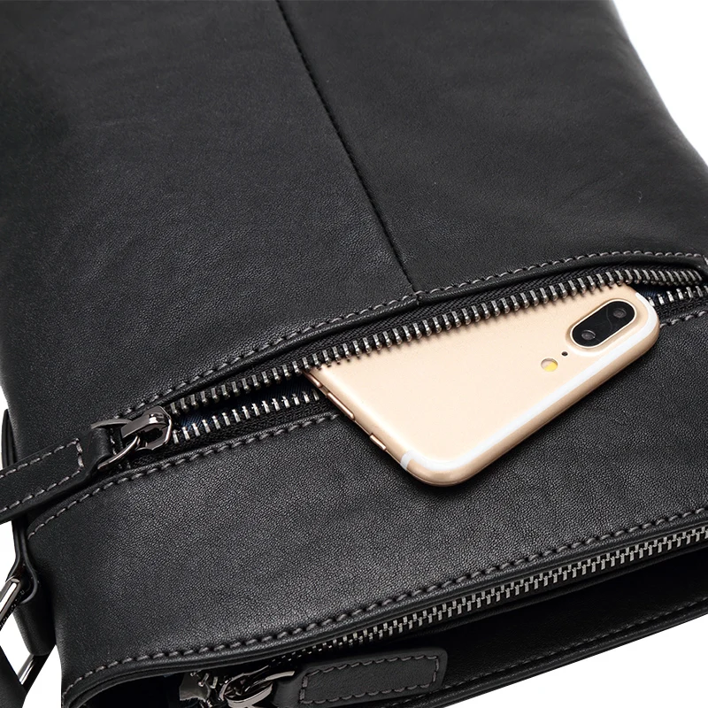 BISON DENIM брендовая мужская сумка через плечо из натуральной кожи мужской портфель