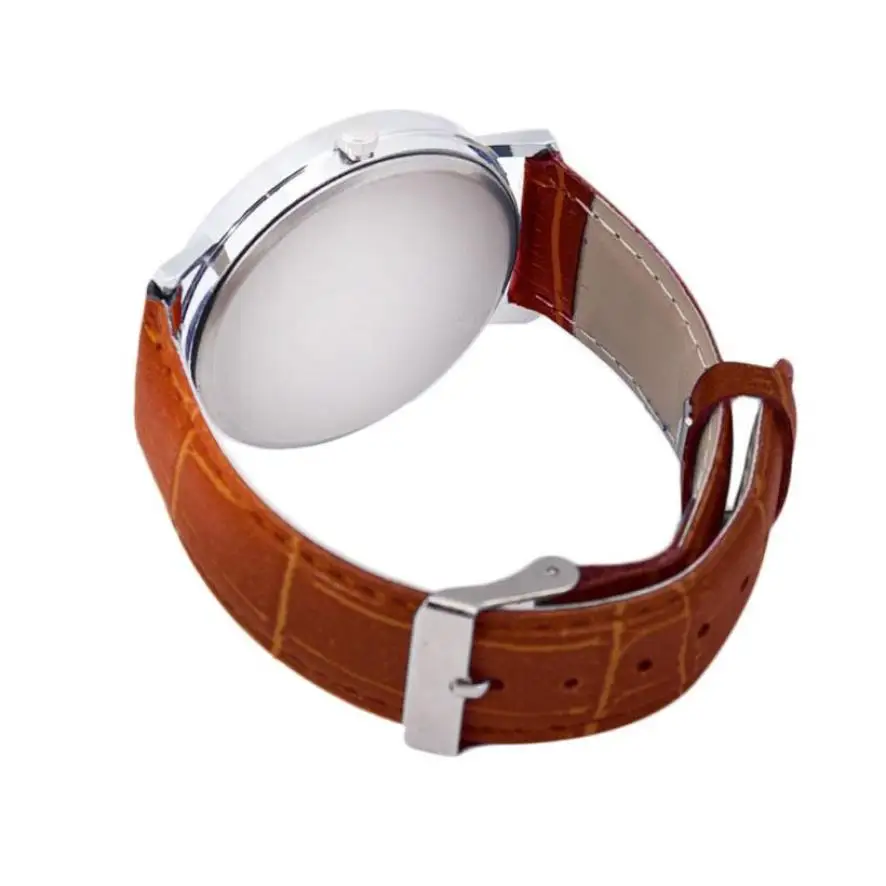 

Timezone #401 Neutral Unisex Unisex Leather Strap Analog Quartz Business Watch 0.5 20