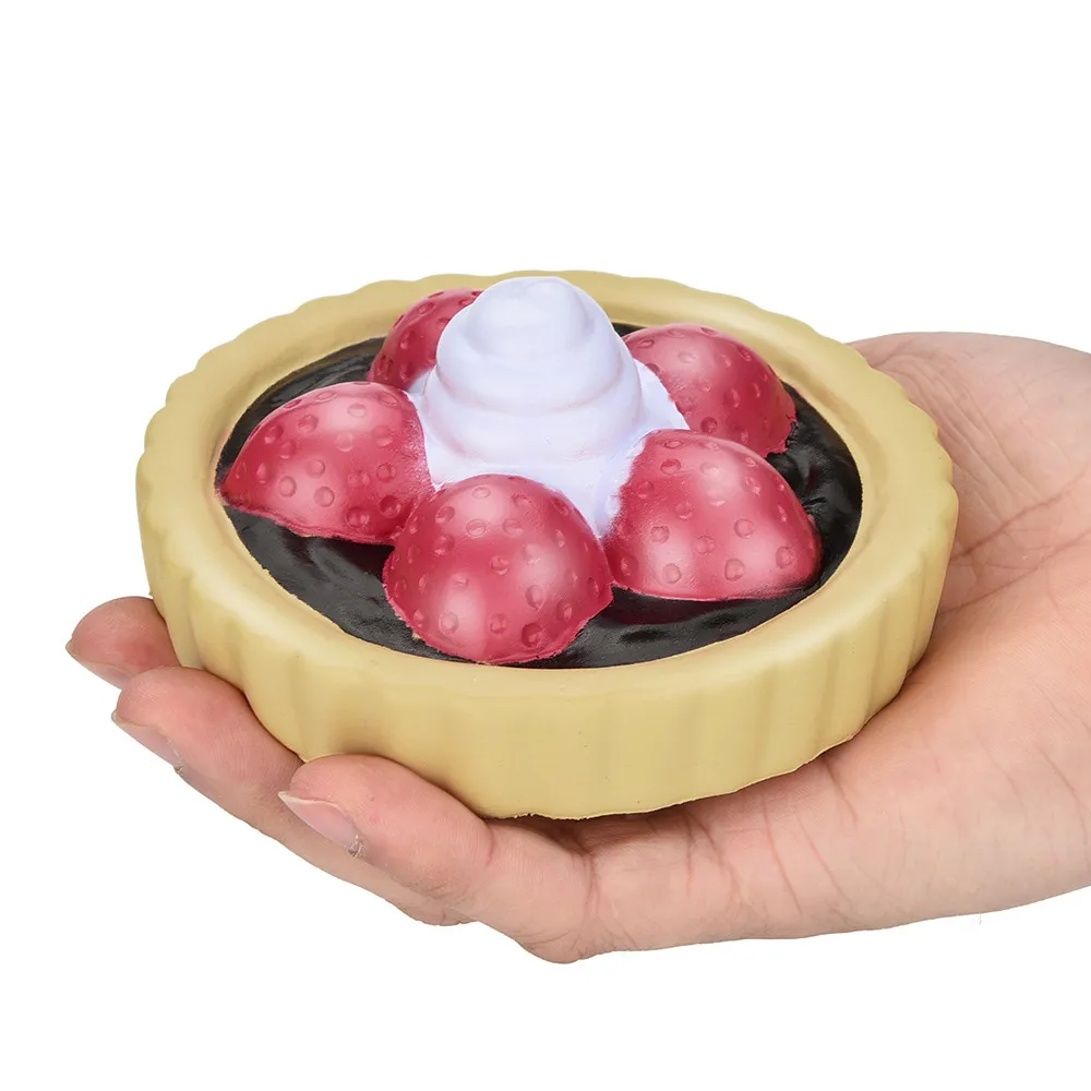 2018 New Arrival Kawaii strawberry Cake Squishy Slow Rising Cream Scented Stress Reliever Toy funny squishies oyuncak Dropshippi | Игрушки и
