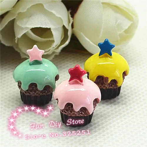 

Оптовая продажа чашки мороженого со звездой торт десерт ремесла для украшения 50 шт./лот 30 мм