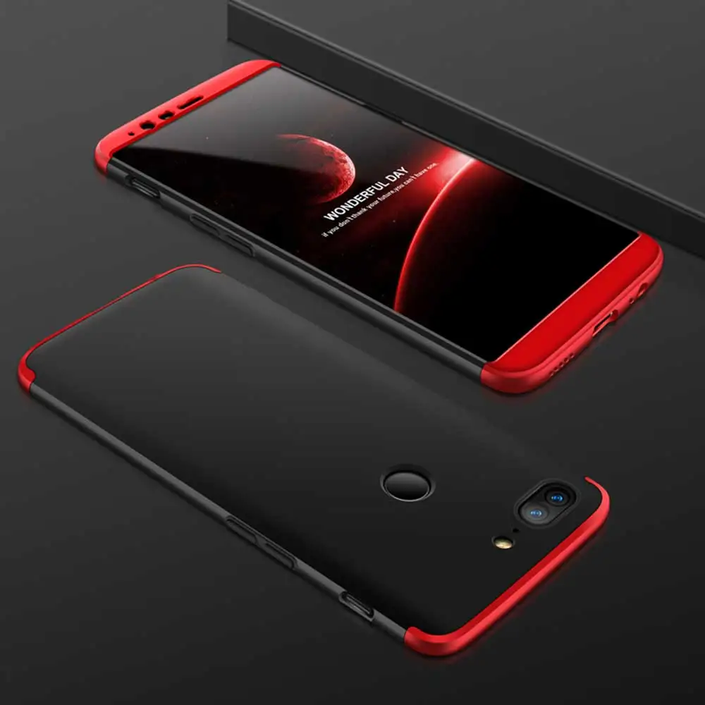 Чехол для Oneplus 6 360 полная защитная оболочка PC матовый Твердый чехол на заднюю