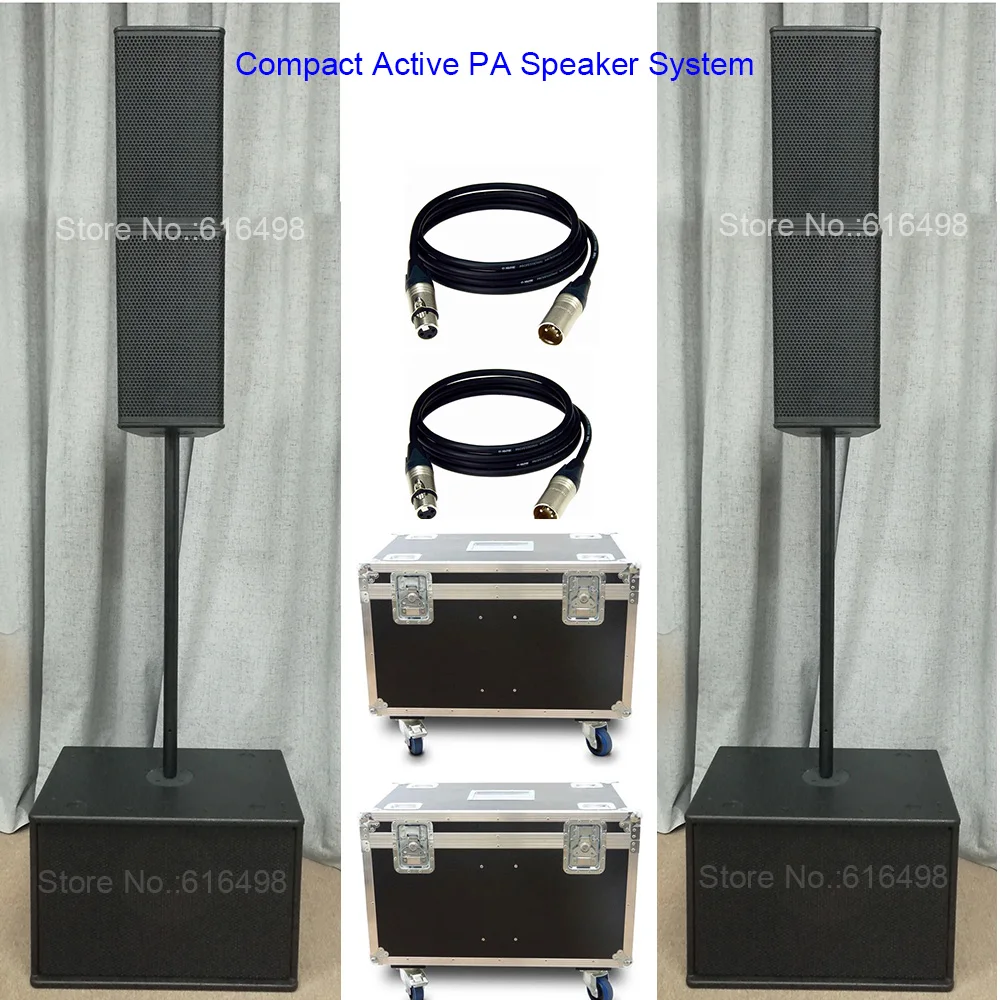 Компактные активные колонки RMS 2200 Вт динамик с питанием от сети AS6512 встроенный