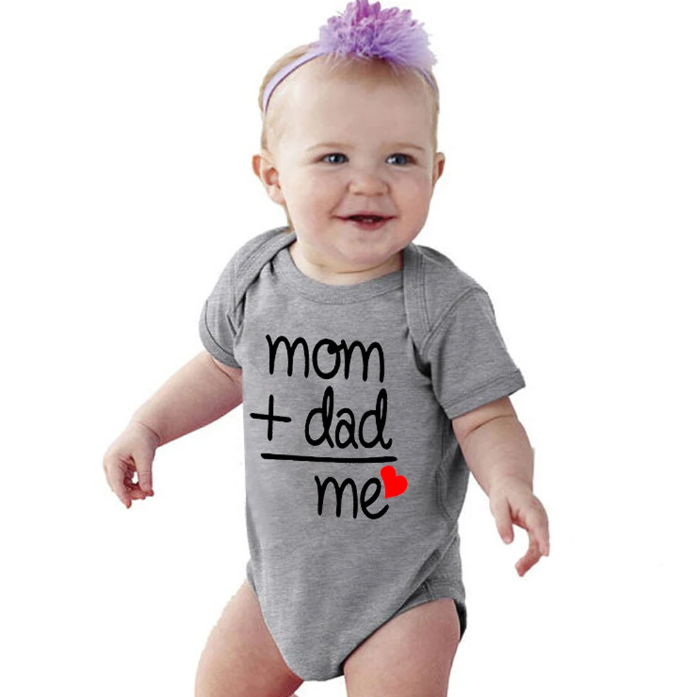 

Hot Cotton Letter Print Short Sleeve Romper Cute Baby Shower Gift Baby Clothes Toddler Climbing suit