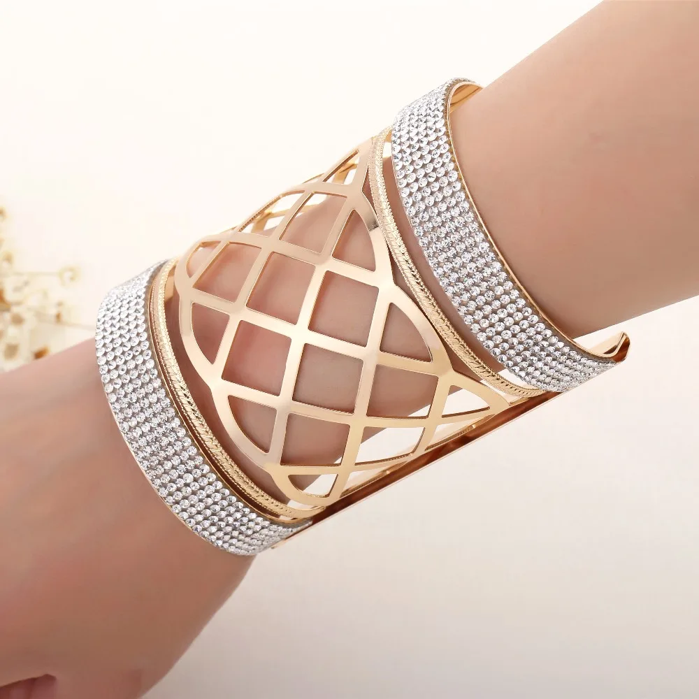 Новое поступление 2019 круглые большие браслеты-манжеты Преувеличенные