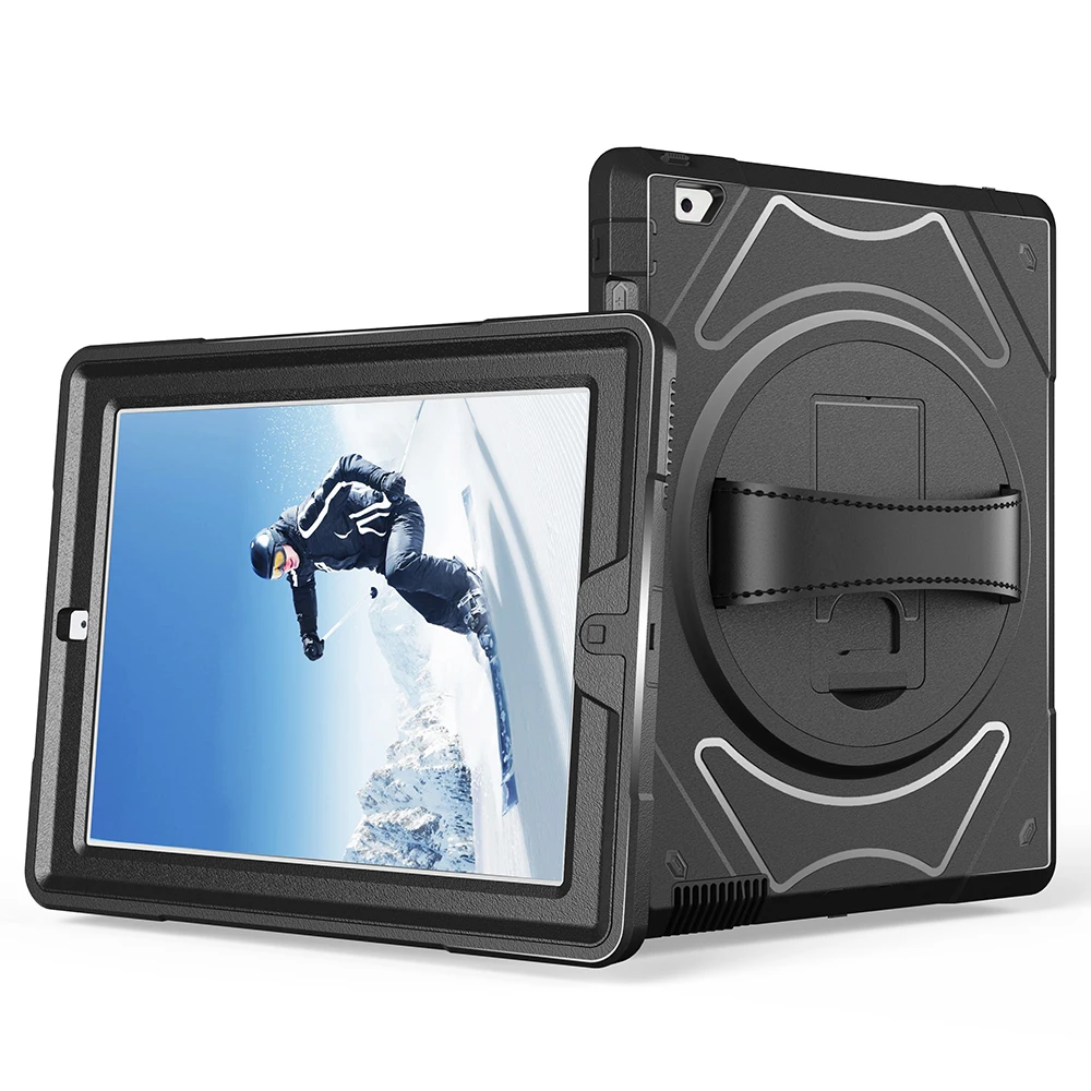 Сверхпрочный противоударный чехол для iPad 2/3/4 Tablet крышка корпуса с 360 Вращающийся