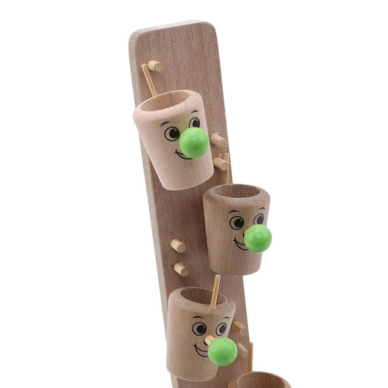 

Baby Montessori Wooden Blocks Tree Glass Ball Run Track Game Kids Children Intelligence Educational Toy Baby Childrens Day Gift