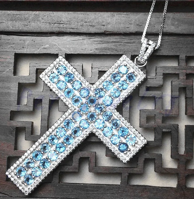 Большой кулон с натуральным гранатом в виде креста серебро 925 пробы бесплатная