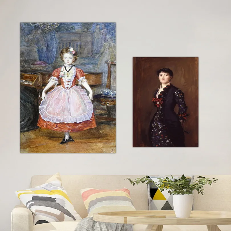 Home Decoration Print Canvas Art Wall Pictures Poster Printings Paintings British John Everett Millais Palace painting | Дом и сад