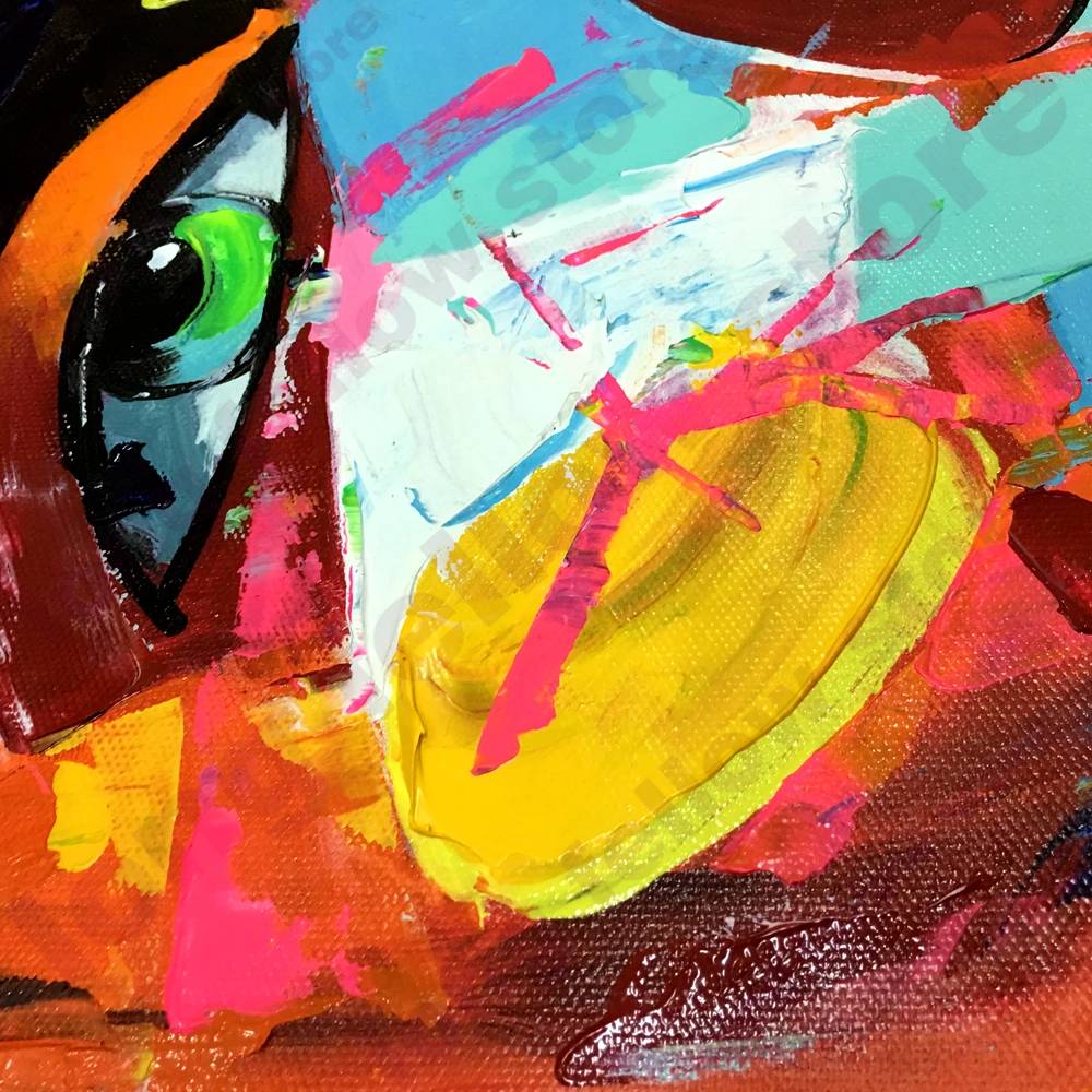 Прямая поставка индивидуальная абстрактная живопись нож настенное искусство