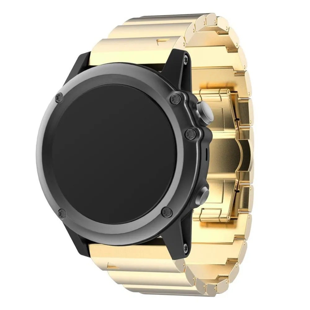 26 мм Нержавеющая сталь ремешок для наручных часов Garmin Fenix 6X/6X Pro/5X/5X Plus/Redmi 3/3 HR быстро и легко подходит часы ремешок с креплением на ремень