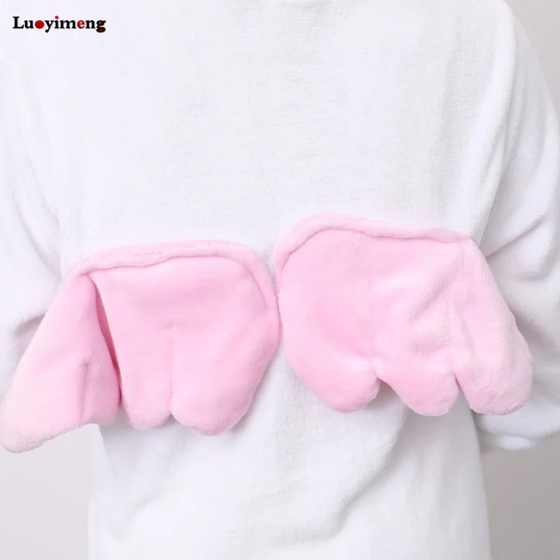 Мода мультфильм Розовый Единорог толстовки Аниме Костюм для взрослых Kawaii
