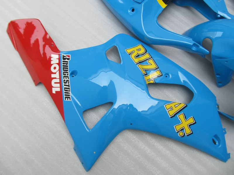 Бесплатный комплект обтекателей для Suzuki SRAD GSXR600 GSXR750 01 02 03 GSXR 600 750 2001 2002 2003 синий
