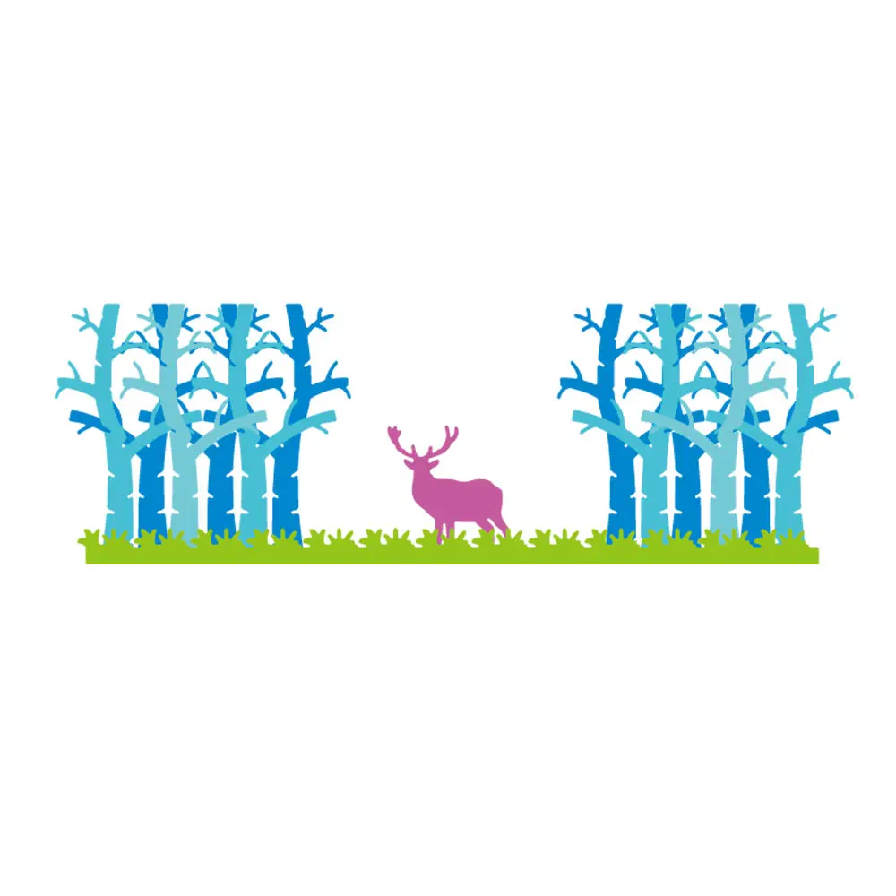 2018 HOT Metal Cutting Dies Forest Deer Frame Decorative Scrapbooking Steel Craft Die Create Stamp Embossing Card Stencil | Дом и сад