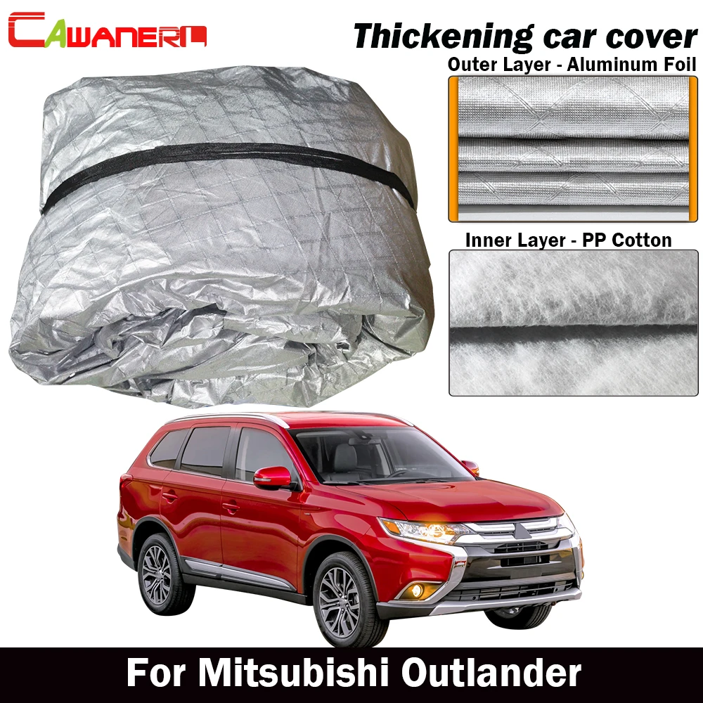 Водонепроницаемый автомобильный чехол Cawanerl для Mitsubishi Outlander толстый Хлопковый
